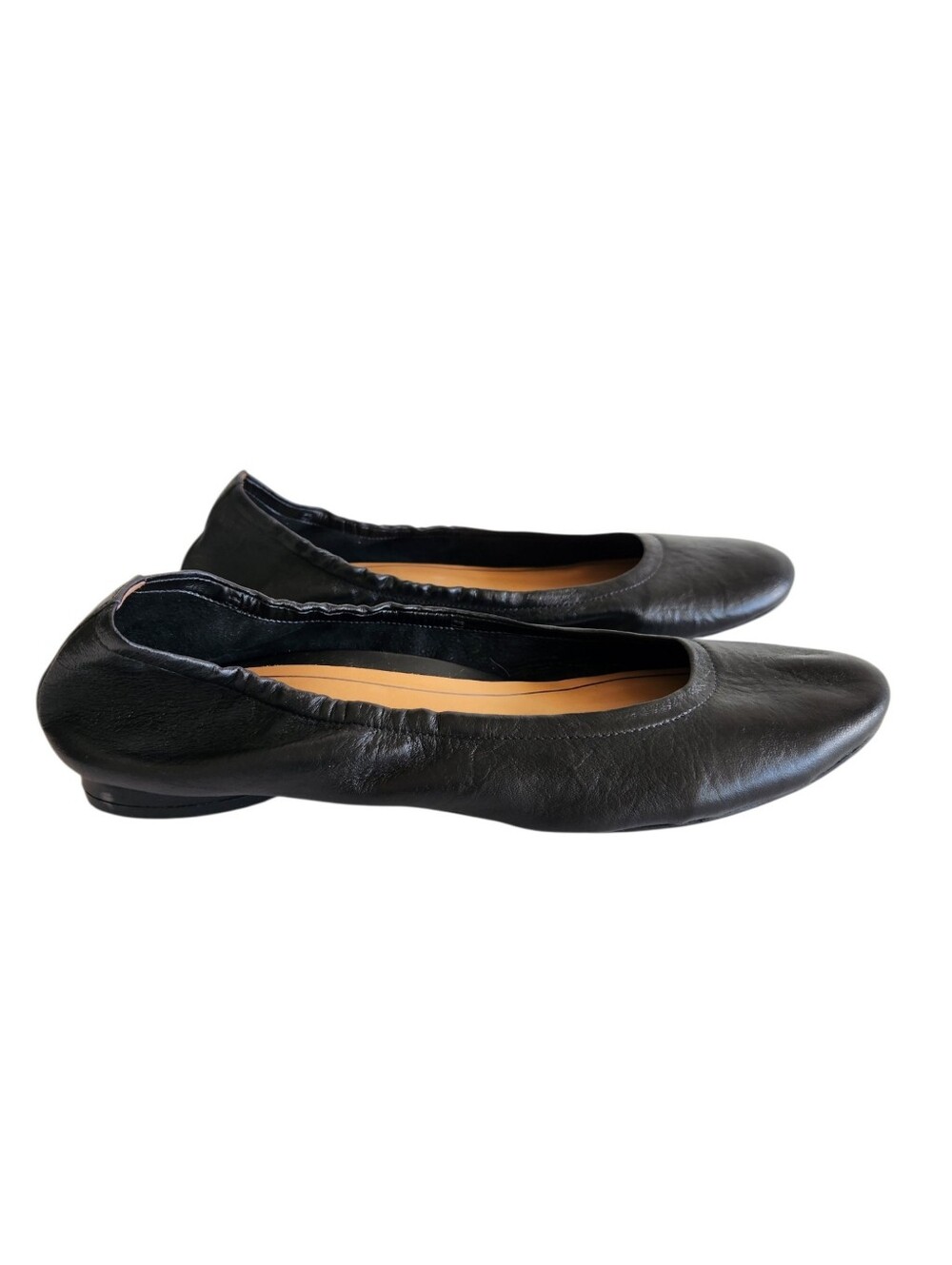 Vionic Alexa Black Nappa Soft Leather Ballet Flats Women's Size 11 - Picture 2 of 14